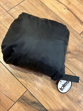 totes Black Packable Travel Raincoat Large/XLarge